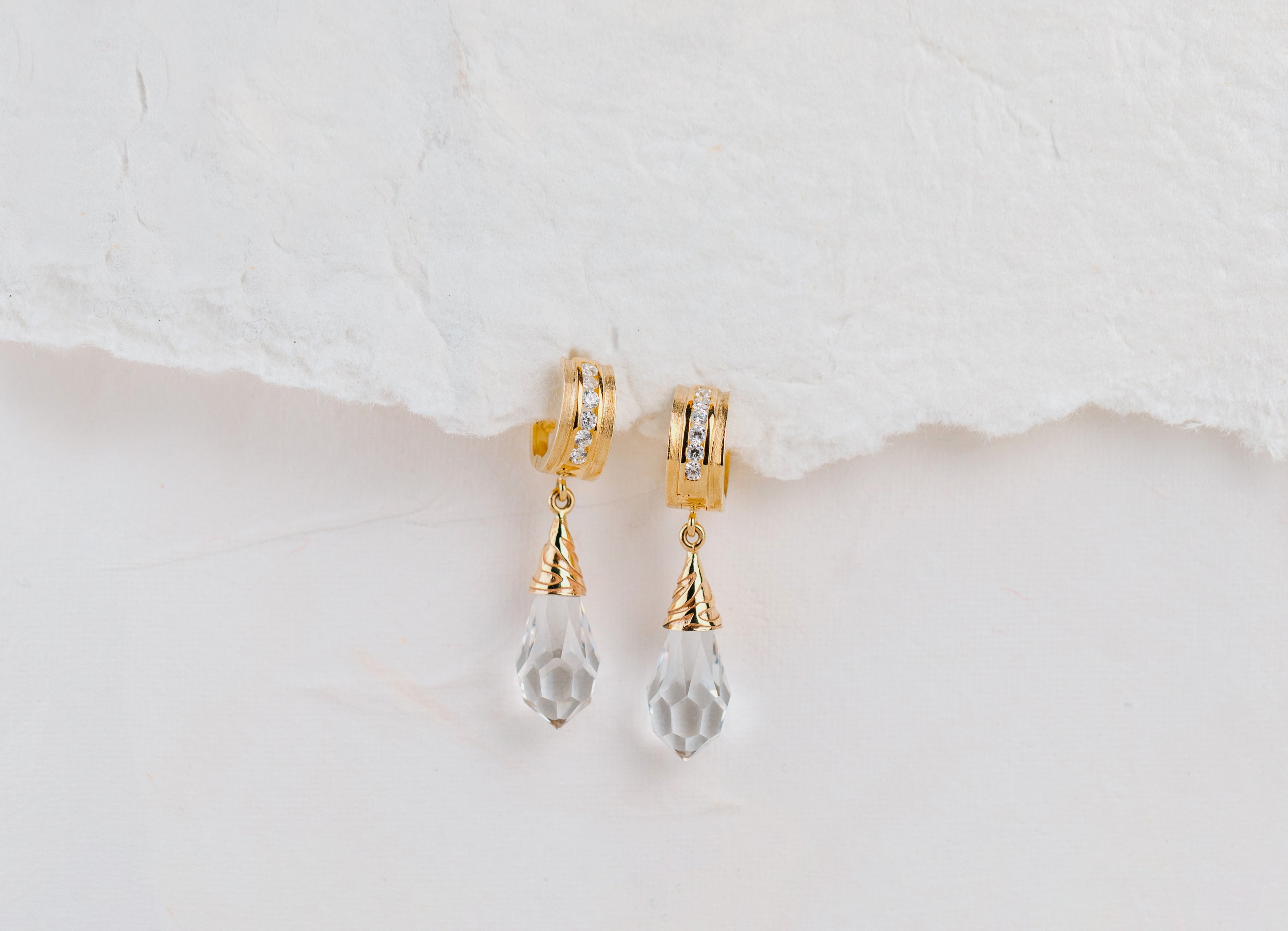 Crystal Diamond Huge Earrings